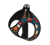 Arnés de verano para perro con estampado bohemio y folclórico mexicano con correa, arnés ajustable y reflectante para cachorros, chaleco para mascotas