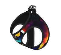 Arnés de verano para perro con estampado de guitarra eléctrica mágica con correa, ajustable y reflectante, arnés de chaleco para mascotas