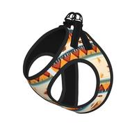 Arnés de verano para perro con estampado nativo americano, arnés ajustable y reflectante para cachorros, chaleco para mascotas