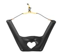 Arnés Doble para Saxofón Alto y Tenor, Ajustable, Negro | Pu y Poliéster, Costuras Reforzadas, Diseño Hueco en Forma de Corazón, para Adultos y Adolescentes