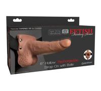 Arnés elástico con dildo hueco 15,24 cm