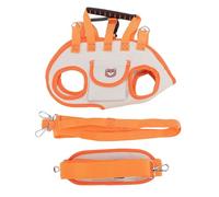Arnés Elevador para, Mochila Transpirable para Perros Pequeños y Medianos, Color Naranja - Diseño Ergonómico de Un Solo Hombro, Material Oxford, Uso Interior y Exterior (Ellos)