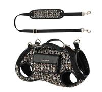 Arnés elevador para perros, con diseño de cinturón de cojín suave, ligero, transpirable, multifuncional, se puede utilizar como bolso de mano (negro luna, XS)