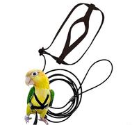 Arnés flexible elástico y de nailon para pájaros con una sola hebilla ajustable para un fácil ajuste de tamaño y ajuste (S)