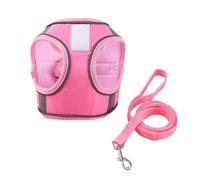 Arnés for Mascotas Bichon Teddy for Perros pequeños y medianos con Cuerda de tracción Que se Puede Colocar en la Etiqueta del Pecho for Evitar pérdidas(Pink,S)