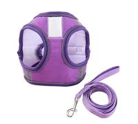 Arnés for Mascotas Bichon Teddy for Perros pequeños y medianos con Cuerda de tracción Que se Puede Colocar en la Etiqueta del Pecho for Evitar pérdidas(Purple,M)