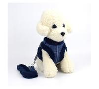 Arnés for Mascotas de Invierno, Correa retráctil for Perros de Peluche, Correa cálida y cómoda for Mascotas(Blue,L)