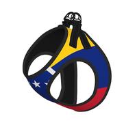 Arnés grande para mascotas, chaleco para perro, tamaño pequeño, estampado de bandera de Venezuela ajustable para gatos y perros, perfecto para caminar al aire libre