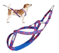 Arnés grande para perros - Arnés de pecho ajustable para perros, arnés reflectante para perros, cuerda para perros al aire libre, cuerda flexible para entrenar perros para trineo, caminar al aire