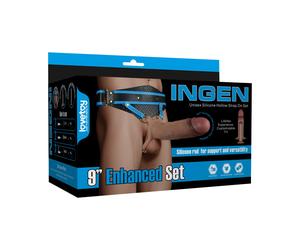 Arnés hiperrealista con consolador hueco (23 cm) - Tallas XS-S-M