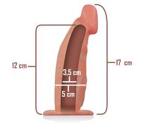 Intense - arnÉs hueco con dildo 18 x 3.5 cm