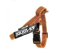 Arnés JULIUS-K9 IDC Cinta Engomada Naranja para Perros Talla Mini