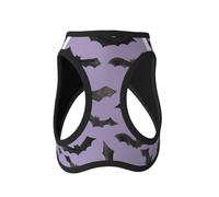 Arnés ligero para perros pequeños, arnés para perro de murciélagos de dibujos animados coloridos