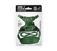 Arnés magnético para Perro y Juego de Correa de 2 m, arnés de fácil Bloqueo con una Sola Mano para Todos los Perros, diseño Reflectante, Transpirable, sin tirones con Hebilla giratoria de 360°