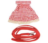 Arnés para animales pequeños, juego de vajilla para animales pequeños, accesorios flexibles para animales pequeños con correa para conejos, hurones, ardillas, hámsters