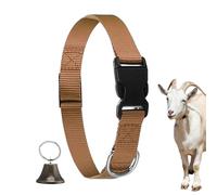 Arnés para Cabras de Exhibición | Collar con Campana para Pastoreo De Caballos Y Ovejas | de Cuello con Cierres de Liberación Rápida Diseño Antiextravío para Ganado Vacas Ovejas