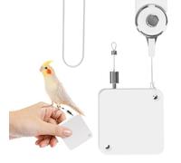 Arnés para cacatúas y periquitos - Correa para pájaros con correas ajustables, diseño transpirable y ligero, correa de 2 m incluida | Arnés cómodo para salir con loros, accesorio