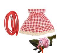 Arnés para conejo, correa para caminar para disfraz de animal pequeño, ropa flexible para animales pequeños con cuerda principal para conejo, hurón, ardilla, hámster