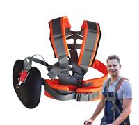 Arnés para Desbrozadora | Arnés para Cortabordes y Desbrozadoras,Cinturón de Soporte Ergonómico y Cómodo Corte de Maleza Mantenimiento Césped