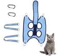 Arnés para el cuidado de gatos, portadores para perros para cortar las garras, soporte de retención de gatos - Hamaca transpirable para cortar uñas, para el cuidado del perro con cinturón de seguridad