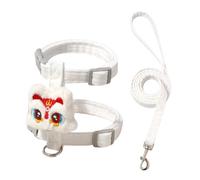 Arnés para gato: correas de cachorro anti-escape con decoración de león de baile, dureza ajustable en el pecho para gatos, ropa exterior para mascotas, suministros para gatos, perros y mascotas
