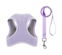 Arnés para gatos a prueba de fugas, arnés para gatos a prueba de fugas, arnés step-in para gatos, chaqueta de malla reflectante y transpirable, chaqueta ligera para caminar y viajar de forma segura