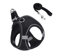 Arnés para Gatos a Prueba de Fugas,Arnés y Correa de Malla Reflectante Suave - Accesorios para Mascotas para Entrenamiento de Seguridad Viajar Senderismo Mochila