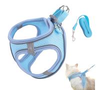 Arnés para gatos, arnés ajustable para caminar, chaleco para gatito pequeño, mediano y grande, suministros para mascotas, para viajes al aire libre, mochila de entrenamiento