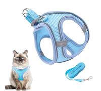 Arnés para gatos, arnés ajustable para caminar, chaleco para gatito pequeño, mediano y grande, suministros para mascotas, para viajes al aire libre, mochila de entrenamiento