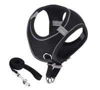 Arnés para gatos, arnés de malla suave con tiras de seguridad reflectantes, accesorios para mascotas para animales pequeños, medianos y grandes, mochila de viaje, senderismo al aire libre