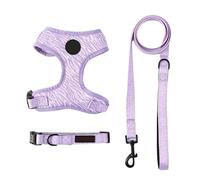 Arnés para gatos, collar de correa, accesorios para mascotas, productos para mascotas, productos para mascotas, cosas, suministros de banda de pecho para gatitos (morado, L)