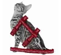 Arnés para gatos con correa de GogiPet® "Gatito rojo"