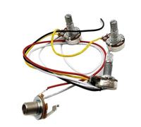 Arnés Para Guitarra Kit De 10 Juegos De Arneses De Cables Precableados Para Guitarra Eléctrica Potenciómetro De 500 K 2 T1 V