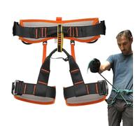 Arnés Para Hombre Construcción | Arnés de Seguridad Anticaídas Ajustable - Accesorios para Montañismo Trabajo Tirolina Caza Espeleología Rescate Pared