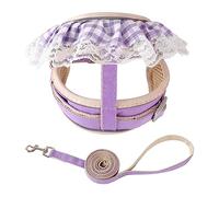 Arnés para mascotas a prueba de escapes para gatos, chaleco ajustable para cachorros, perros, encaje, cómodo arnés para caminar para gatitos, correa para caminar