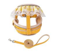 Arnés para mascotas a prueba de escapes para gatos, chaleco ajustable para cachorros, perros, encaje, cómodo arnés para caminar para gatitos, correa para caminar