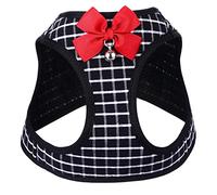 Arnés para Mascotas Collares para Animales pequeños Chaleco para Perros con Lazo Correas para el Pecho para Perros Arneses para Perros Arnés para Cachorros y Correa Chaleco para gatos Ha (Negro M)