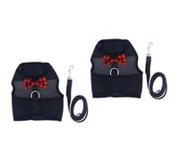 Arnés para Mascotas pequeñas, Ropa de Conejillo de Indias, Disfraz de Halloween, arnés para Mascotas con Correa, Trajes de Malla, Chaleco de Malla Transpirable, 2 uds.