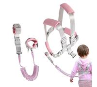 Arnés para niños con correa, arneses y correas de seguridad para niños pequeños - Correas 3 en 1 para niños pequeños que brillan en la oscuridad Enlace de muñeca antipérdida - Soporte para caminar par