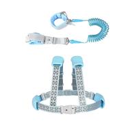 Arnés para niños con correa, correas de muñeca, arnés reflectante ajustable, antipérdida, con bloqueo para niñas y niños, control
