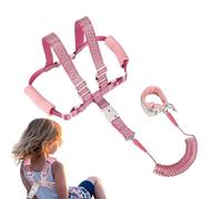 Arnés para niños, correas de muñeca para niños, arnés reflectante ajustable antipérdida con bloqueo para viajes al aire libre, niñas, niños, caminatas, senderismo