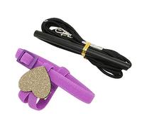 Arnés para pájaros para Mascotas Correa elástica Ajustable y Ligera para Loros voladores con Lindo corazón Morado para Entrenar al Aire Libre Caminar Correas elásticas de Seda de (S)