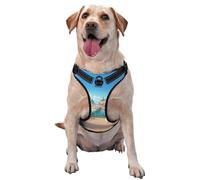 Arnés para perro A Joyful Holiday by The Seaside, equipado con correas reflectantes para mascotas y hebillas de liberación rápida, adecuado para todo tipo de perros