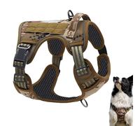 Arnés para perro - Chaleco sin tirones para entrenamiento | Ajustable Collar and Harness for Medium Large Dogs | Outdoor Gear for Rescue Hunting Search Running Trainers Daily Training Walking and