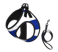 Arnés para perro con bandera cubana, equipado con correas reflectantes y hebillas de liberación rápida, adecuado para gatos y perros pequeños