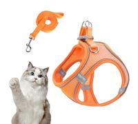 Arnés para Perro con Correa,Arnés Ajustable para Perros Medianos Y Pequeños con Correas | Transpirable A Prueba De Fugados para Cachorros Gatos En Paseos Visitas Veterinarias Camping Entrenamiento