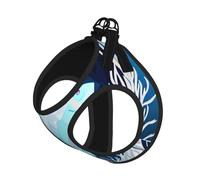 Arnés para perro con estampado de ballena animal azul profundo, chaleco con correa para mascotas para perros pequeños a medianos, perfecto para aventuras al aire libre