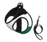 Arnés para perro con estampado de bandera de Palestina, 2 hebillas, chaleco para perro, clip frontal para correa sin tirones, para perros pequeños y medianos