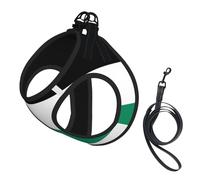 Arnés para perro con estampado de bandera de Palestina, 2 hebillas, chaleco para perro, clip frontal para correa sin tirones, para perros pequeños y medianos