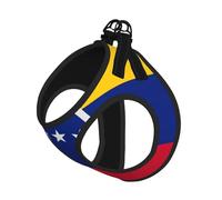 Arnés para perro con estampado de bandera de Venezuela, chaleco con correa para mascotas para perros pequeños a medianos, perfecto para aventuras al aire libre
